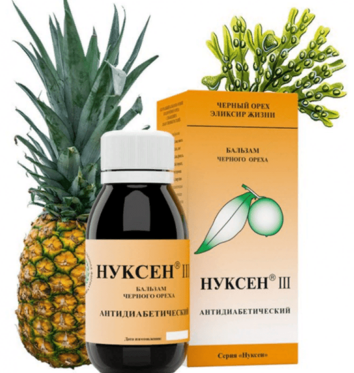 Бальзам Антидиабетический Нуксен III Из Черного Ореха - Купить В.